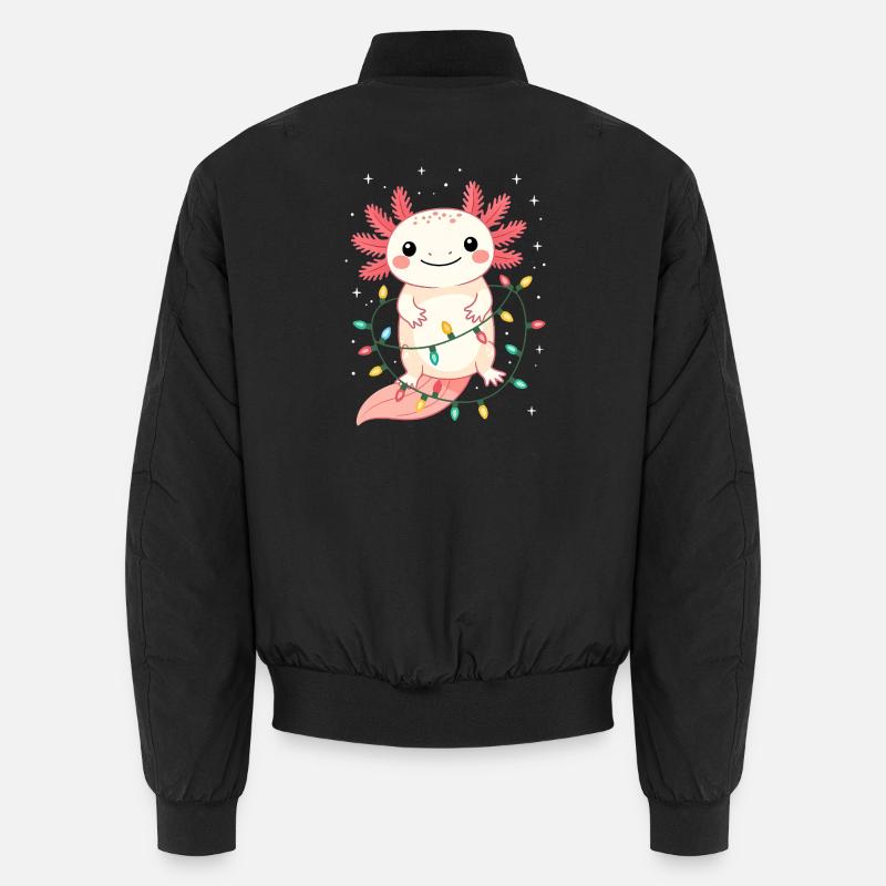Axolotl Weihnachten Weihnachtspullover lustig süß Unisex Bomberjacke