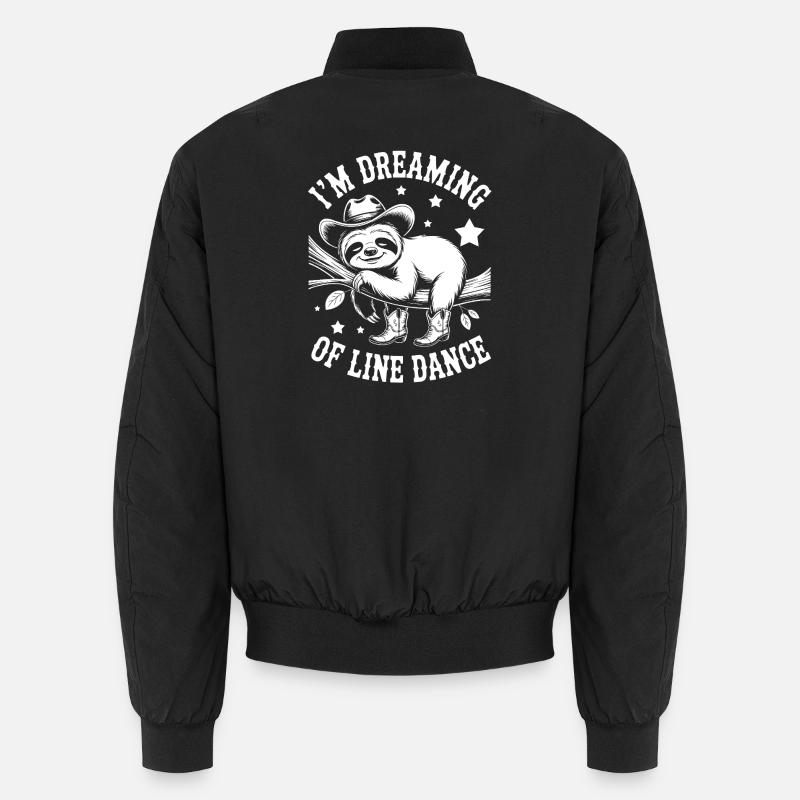 Faultier  LineDance Traum Unisex Bomberjacke