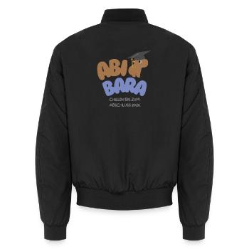 AbiBara 2026 Détendue jusqu’à la remise des diplômes - Bomber unisexe - noir - Dos - AI Model Male 185 light (185cm)