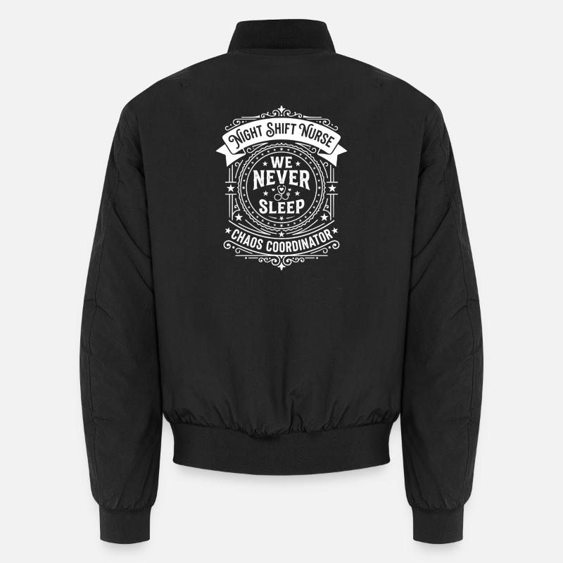 Night Shift Nurse Chaos Coordinator Unisex Bomber Jacket