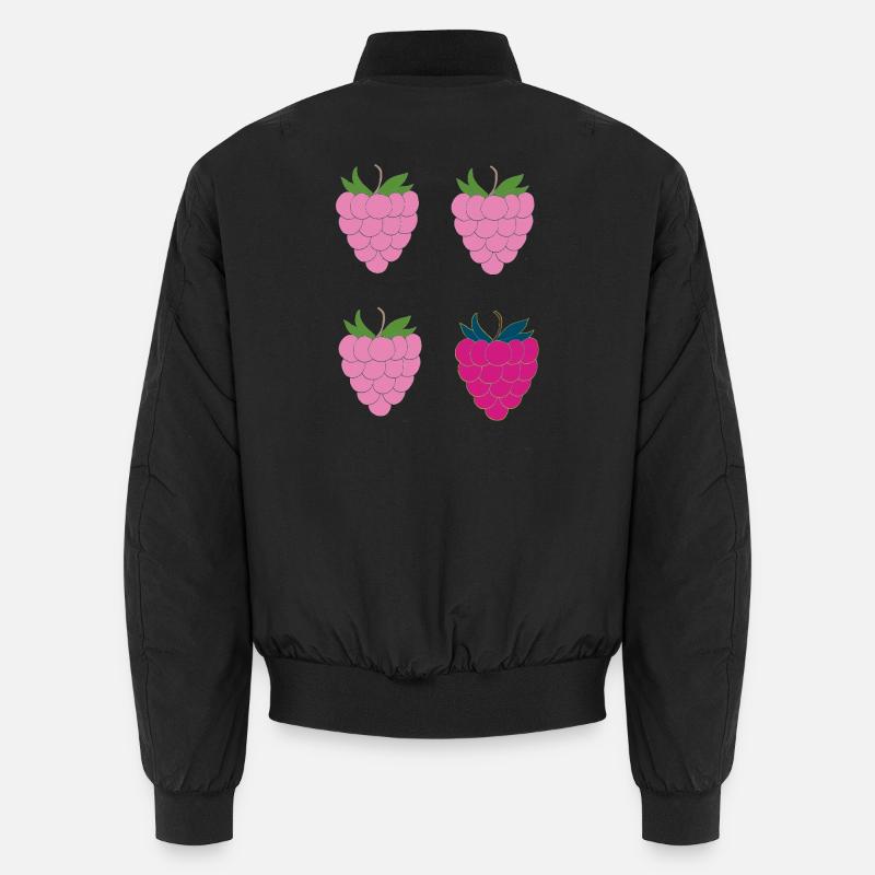 Doppel-Himbeer Pop-Art Unisex Bomberjacke