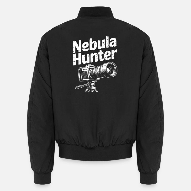 Nebula Hunter Camera Design - Unisex Bomber Jacket - black