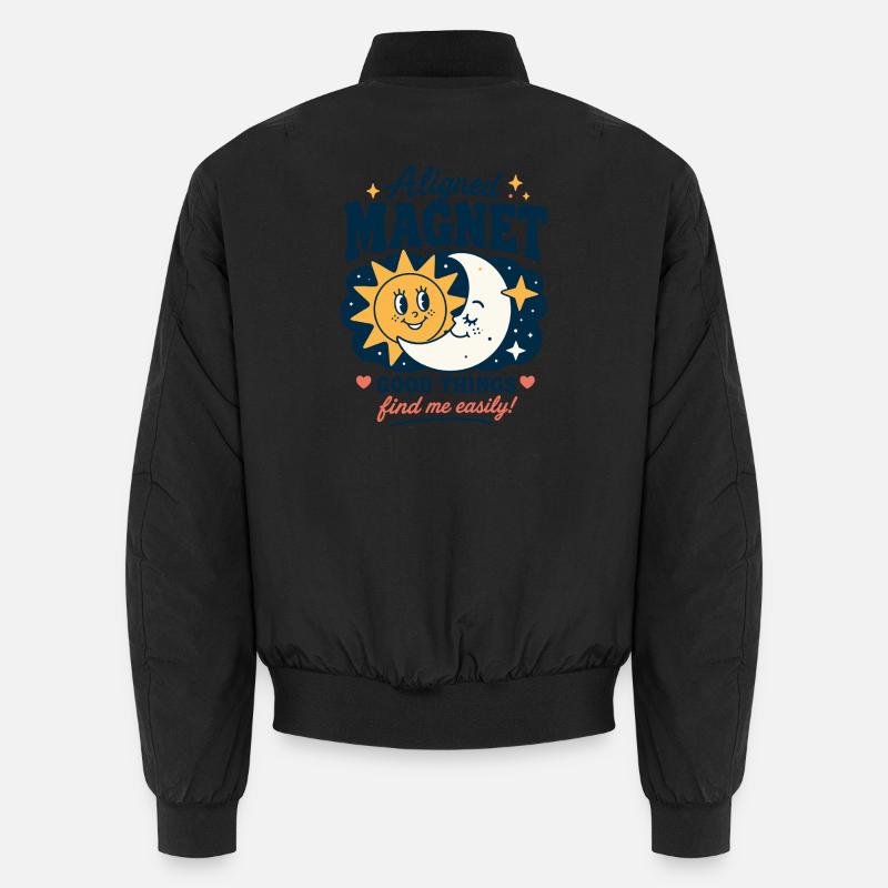 Aligned Magnet Good Things Design Unisex Bomber Jacket