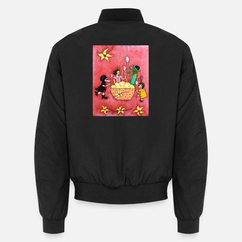 Pudding à la vanille - Bomber unisexe - noir