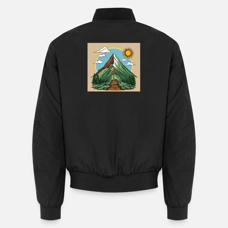 Bergspitzenkönig - Unisex Bomberjacke - Schwarz