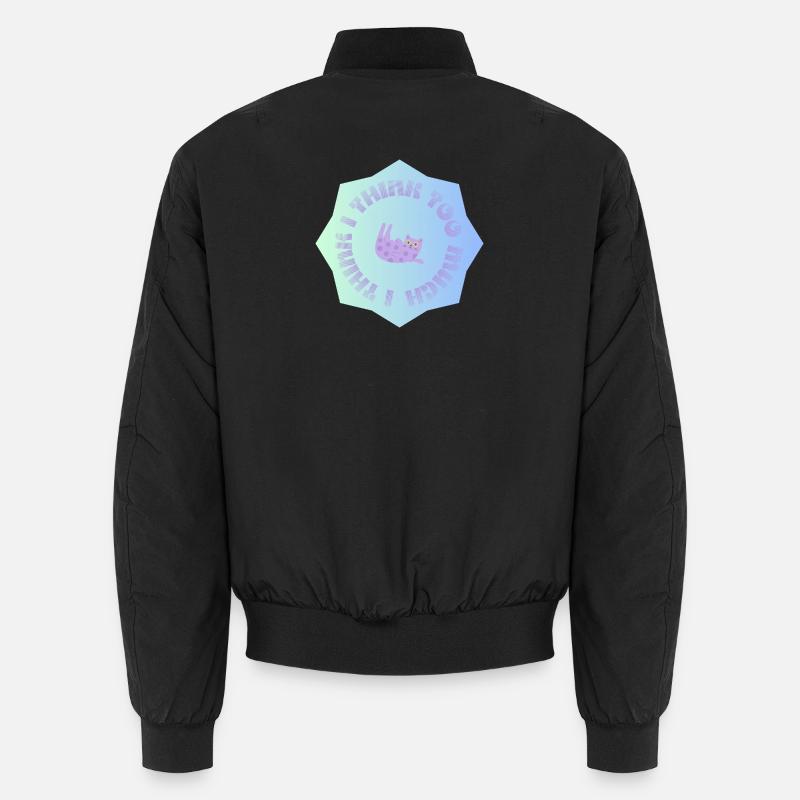 Je pense trop #1 - Bomber unisexe - noir