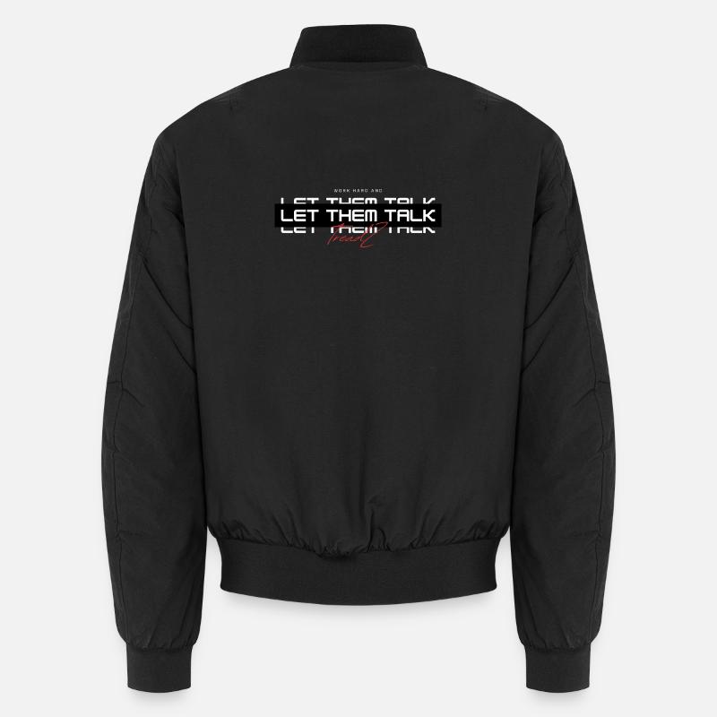 TreadZ Let them Talk - Unisex Bomberjacke - Schwarz