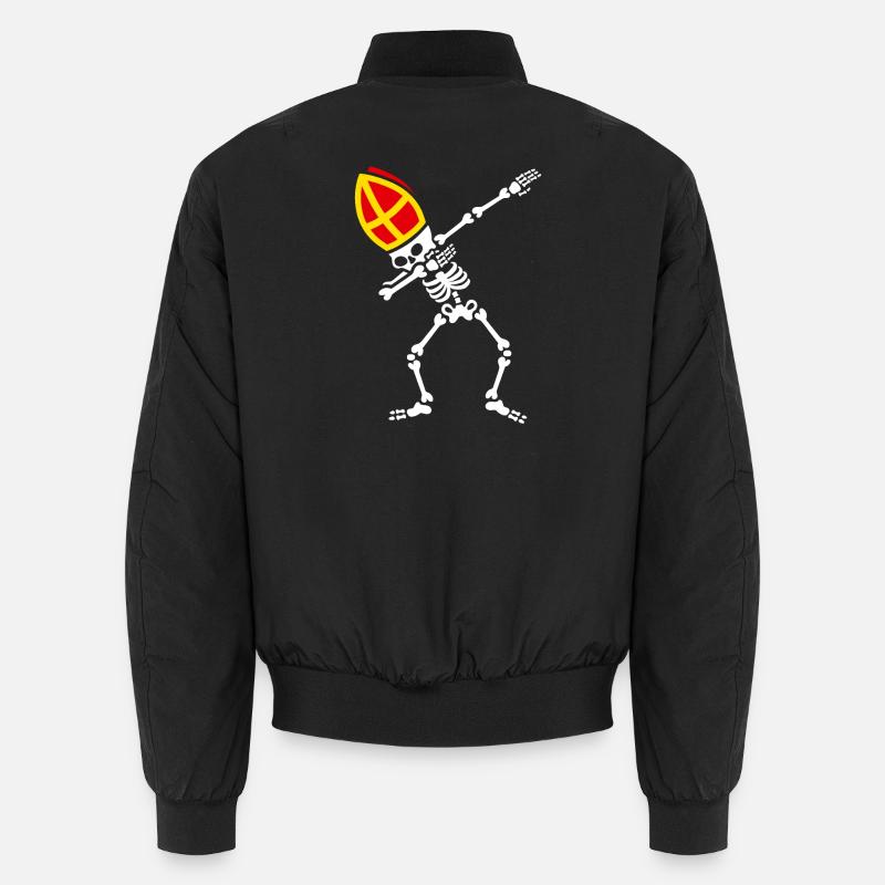 Dab Sinterklaas dab skelet Sint dabben dabbing Unisex Bomberjacke