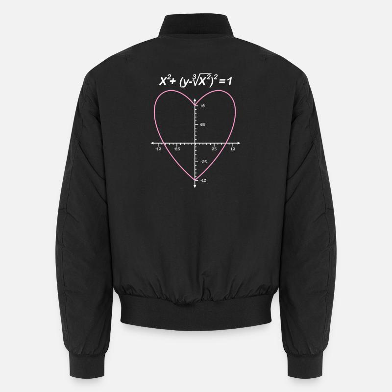 Heart Equation Geometry Unisex Bomber Jacket