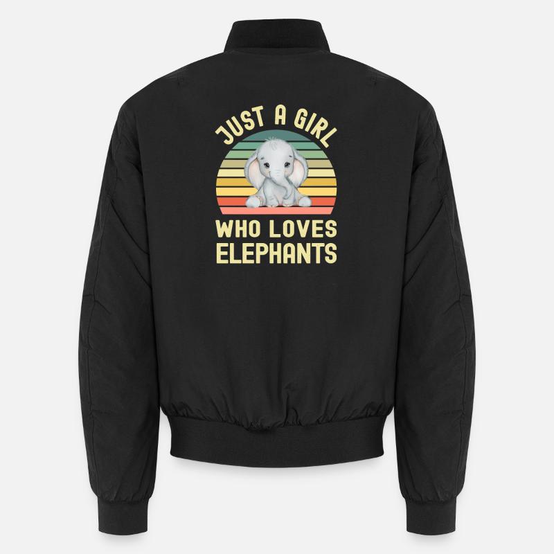 Elefant Elefanten Unisex Bomberjacke