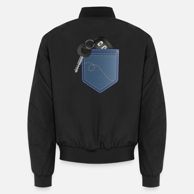 Car key with remote control in your pocket Unisex Bomber Jacket