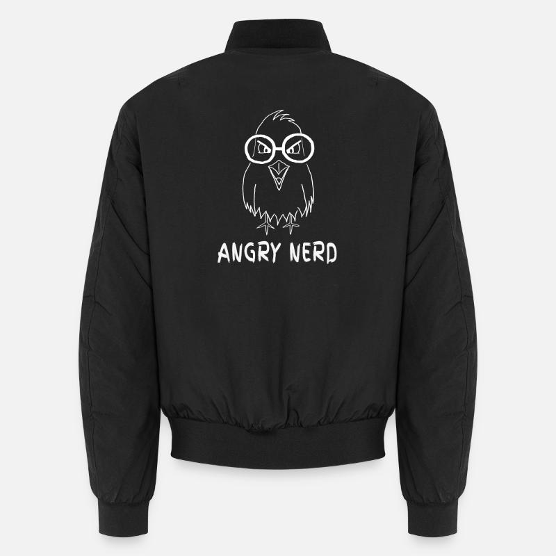 Angry Nerd - Wordplay Nerd, Bird Unisex Bomber Jacket