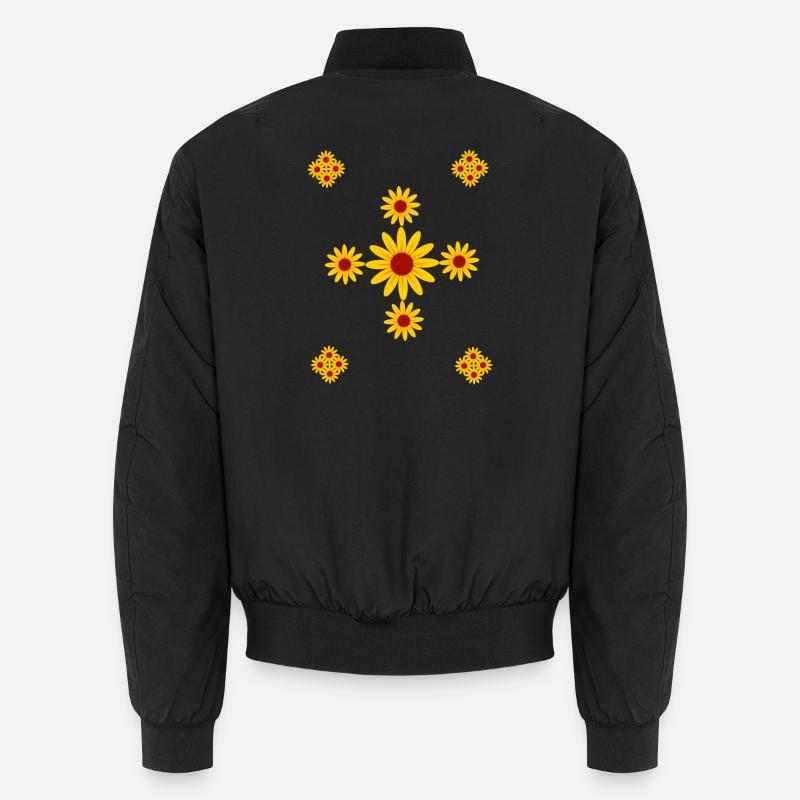 Sonnenblumenblüten Unisex Bomberjacke