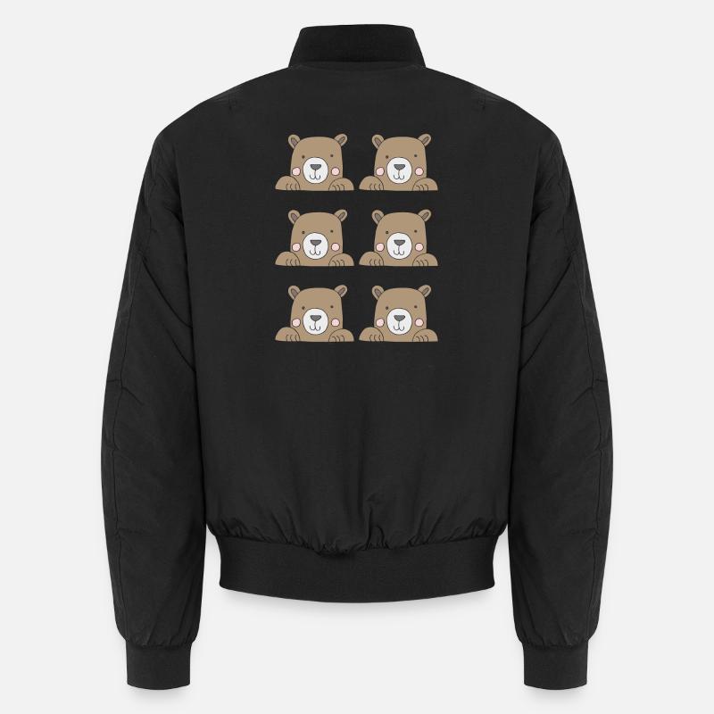 Bärenkopf 6fach - Bomber unisexe - noir