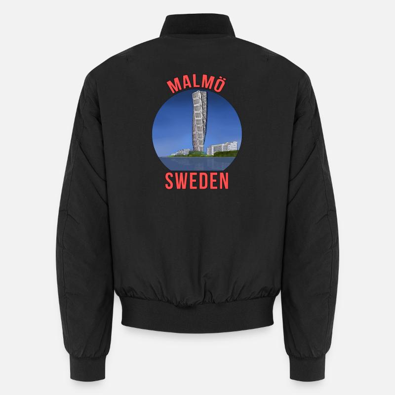 Malmö Suède - Bomber unisexe - noir