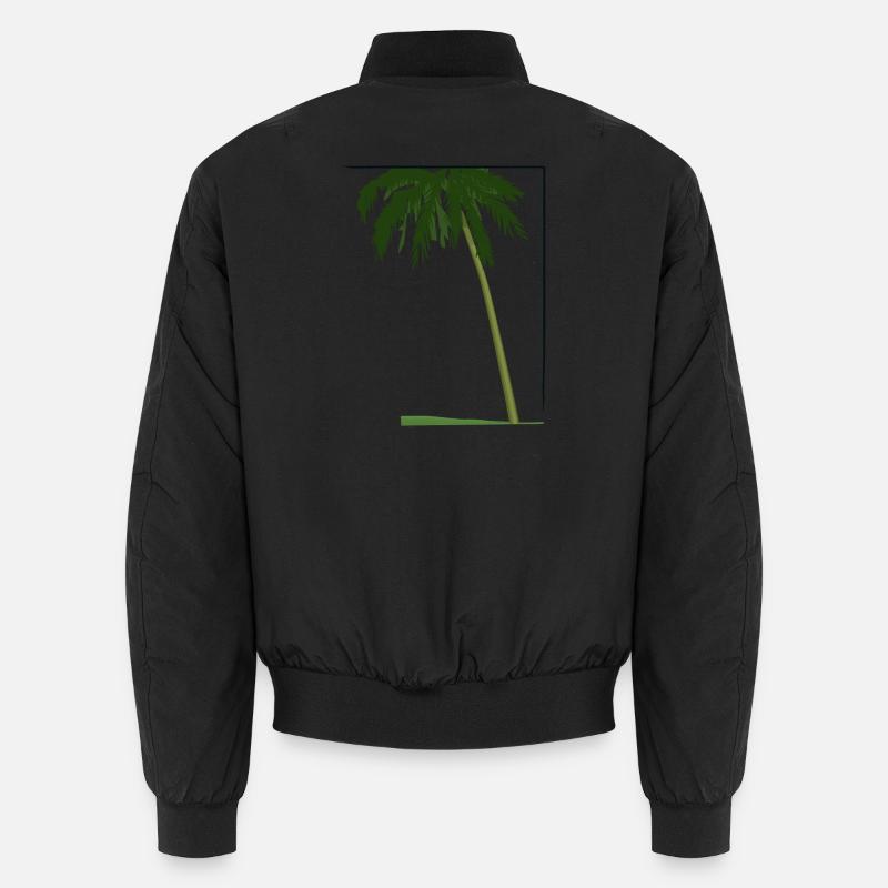 Palme in Rahmen | palm tree in frame Unisex Bomberjacke