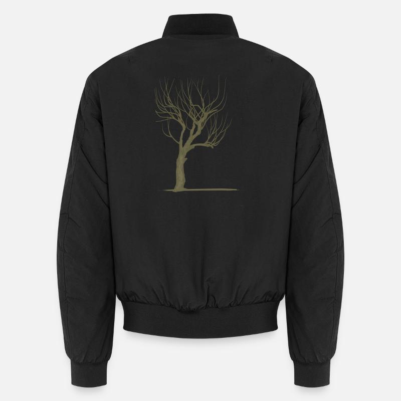 Tree without leaves - modificated - Unisex Bomber Jacket - black