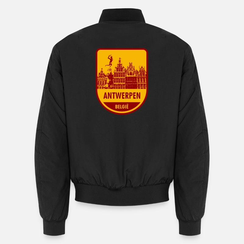 Antwerp België - Unisex Bomber Jacket - black