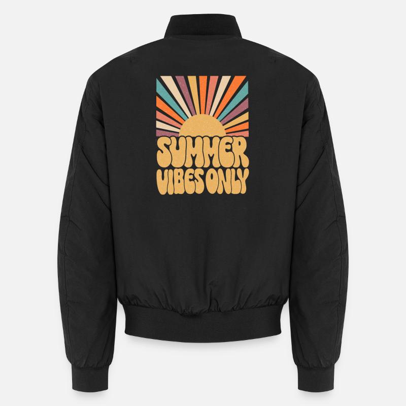 Nur Sommer-Vibes - Unisex Bomberjacke - Schwarz