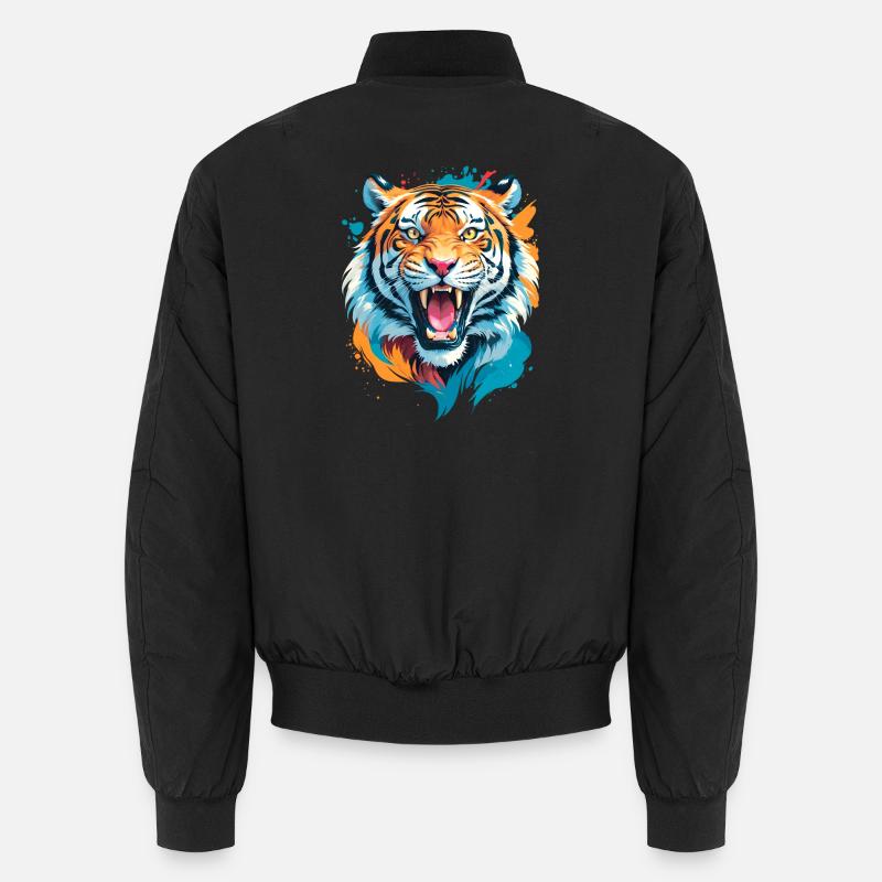 Nepal Tiger - Unisex Bomberjacke - Schwarz