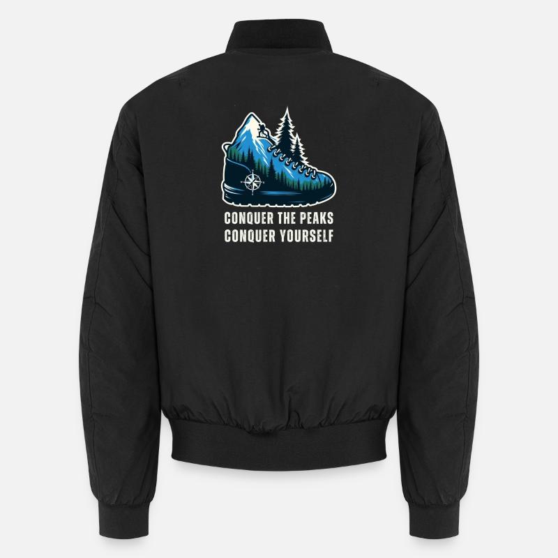 Bergsteigen - Unisex Bomberjacke - Schwarz