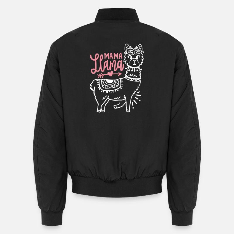 Lama Mama Muttertag Unisex Bomberjacke