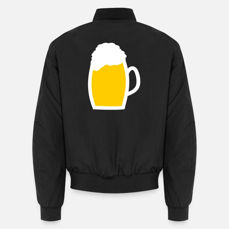 Bier Bierglas Vatertag Geschenk Vater Papa Unisex Bomberjacke
