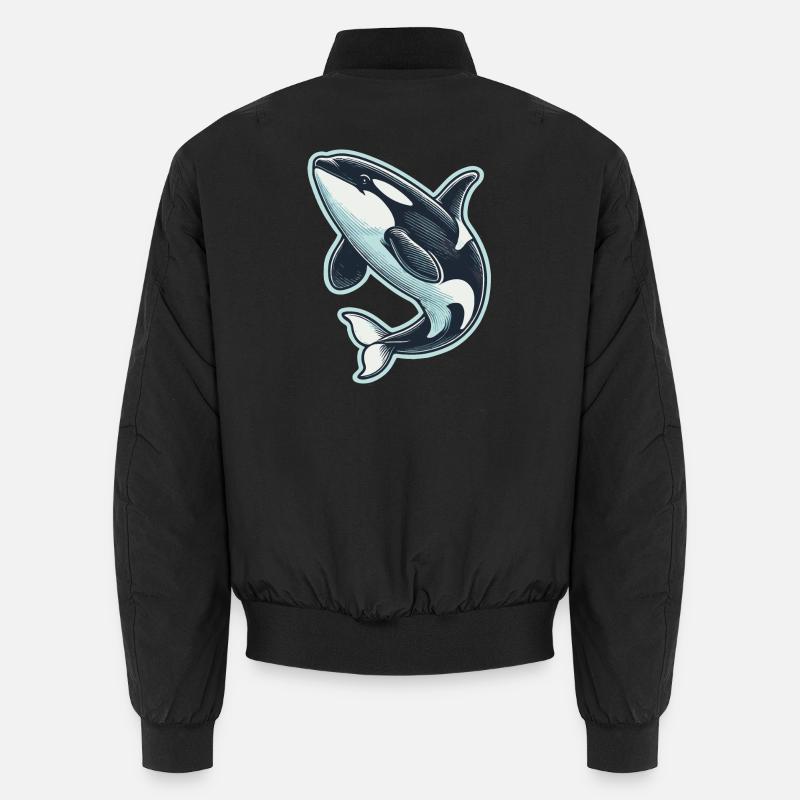 Orque - Bomber unisexe - noir