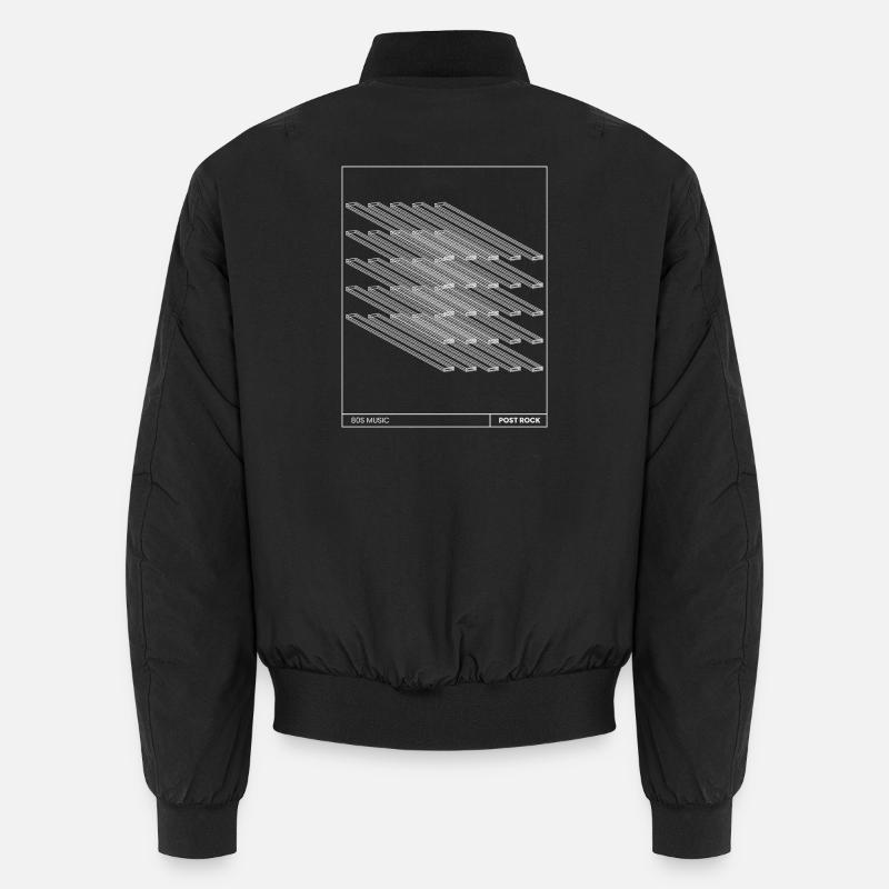 Post-Rock-Poster-Geschenk - Unisex Bomberjacke - Schwarz