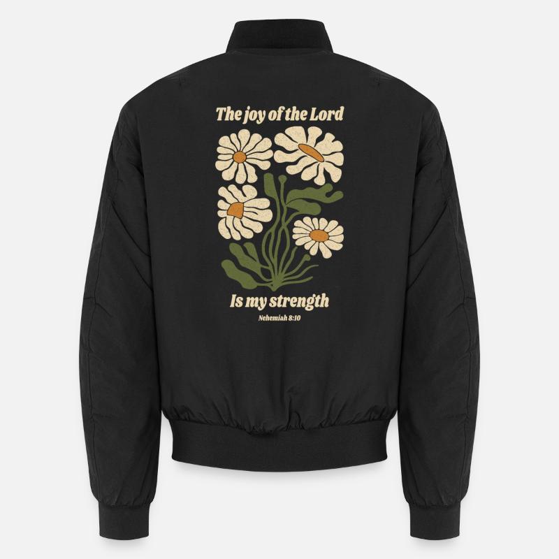 La joie du Seigneur est ma force fleurit Bomber unisexe