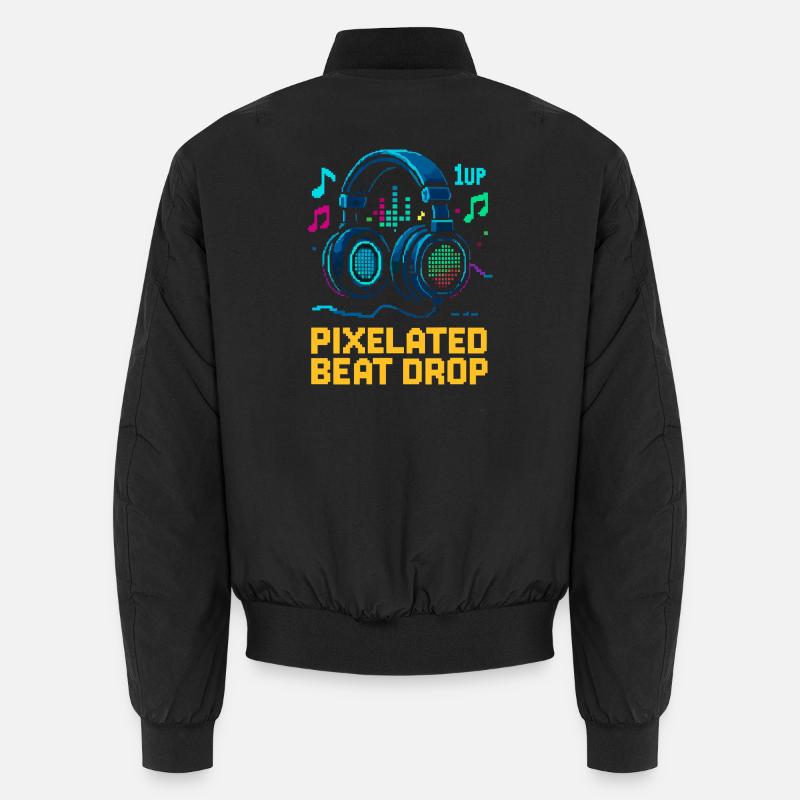 PIXELATED BEAT DROP Casque Pixel Rétro 1UP Bomber unisexe