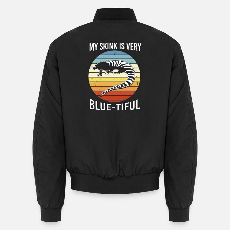 Langue bleue lézard Bomber unisexe