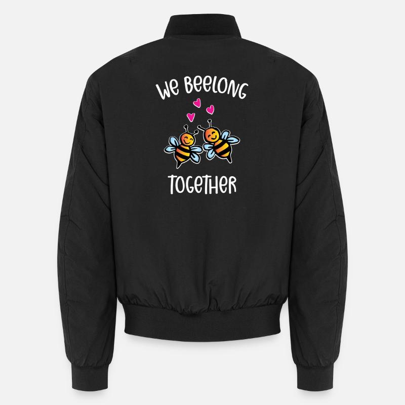 Nous sommes ensemble - Bomber unisexe - noir