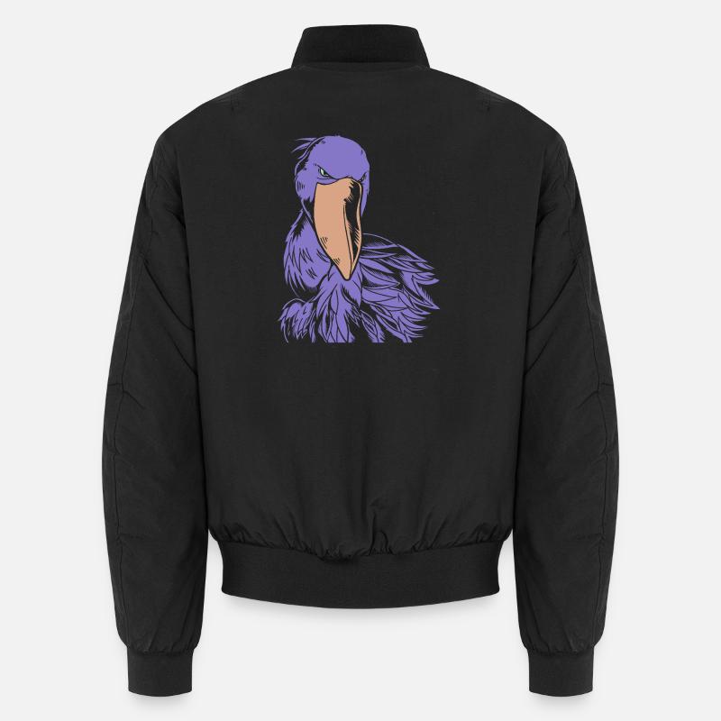Schuhschnabel Vogel Shoebill - Unisex Bomberjacke - Schwarz