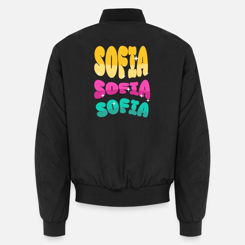 Sofia Name - Unisex Bomberjacke - Schwarz