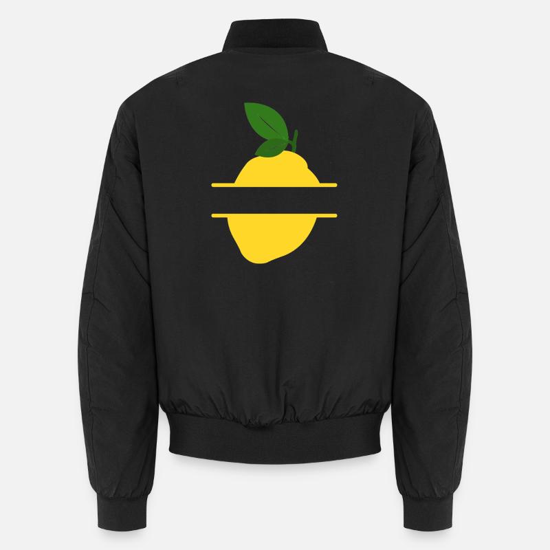 Lemon Split Frame - Unisex Bomber Jacket - black