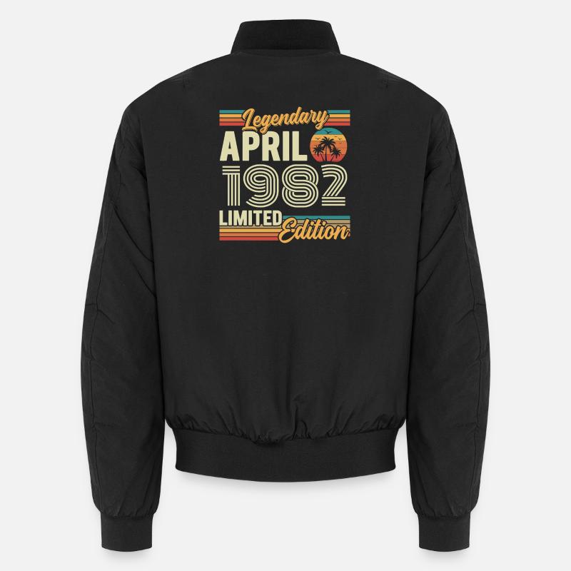April 1982 44th Anniversary Gift - April 1982 Unisex Bomber Jacket