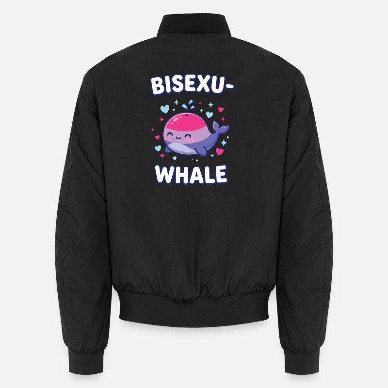 Pride Month LGBT - Bisexualwhale - Unisex Bomber Jacket - black