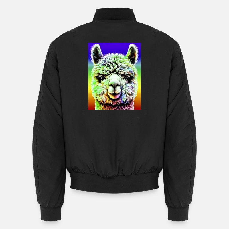 Alpaca - Unisex Bomber Jacket - black