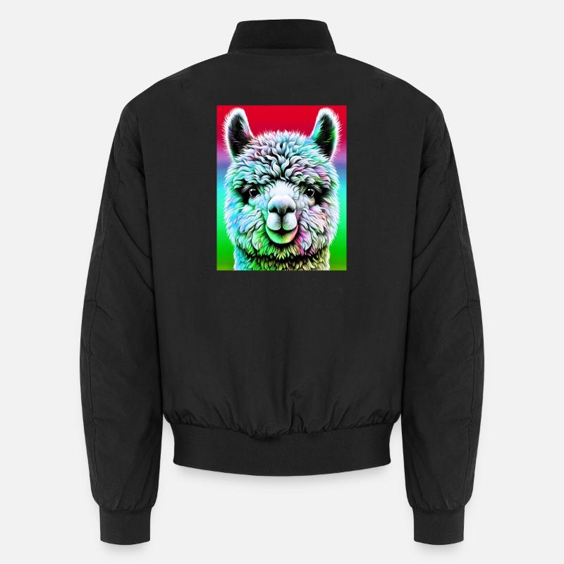 Alpaca - Unisex Bomber Jacket - black