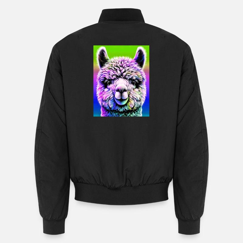 Alpaca - Unisex Bomber Jacket - black