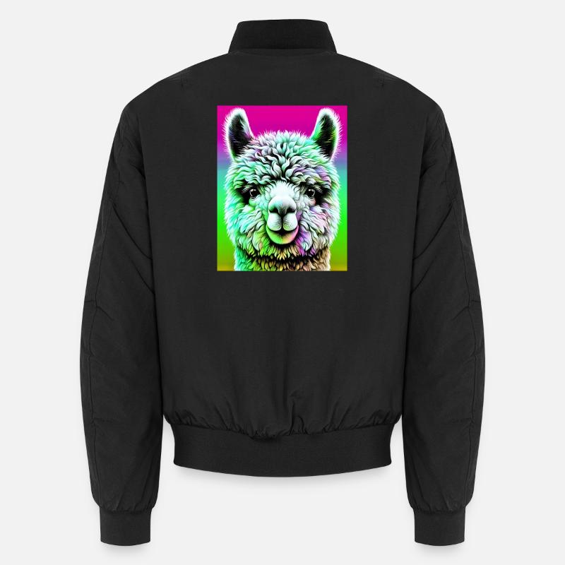 Alpaca - Unisex Bomber Jacket - black