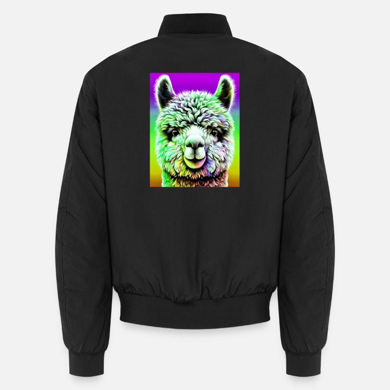 Alpaca - Unisex Bomber Jacket - black