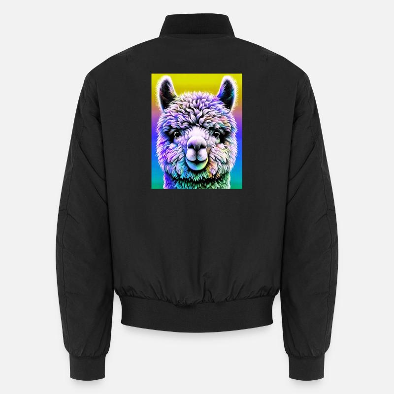 Alpaca - Unisex Bomber Jacket - black
