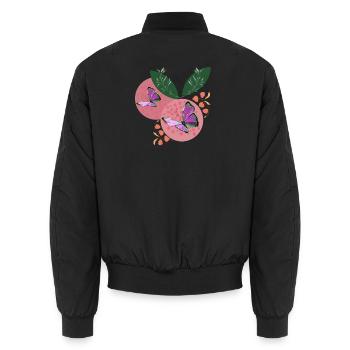 BUTTERFLY DREAMS - Bomber unisexe - noir - Dos - AI Model Male 185 light (185cm)