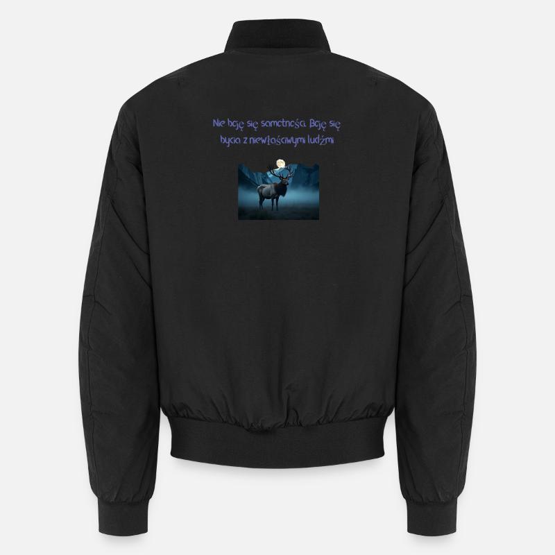 solitude - Bomber unisexe - noir