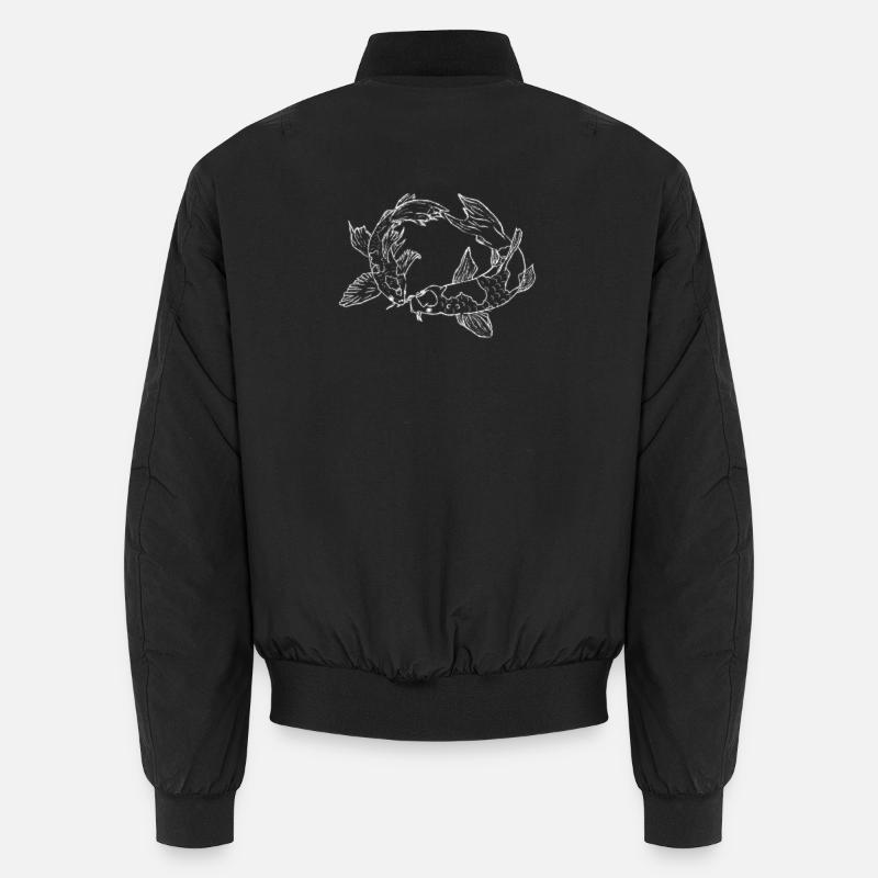 Koi - Unisex Bomber Jacket - black
