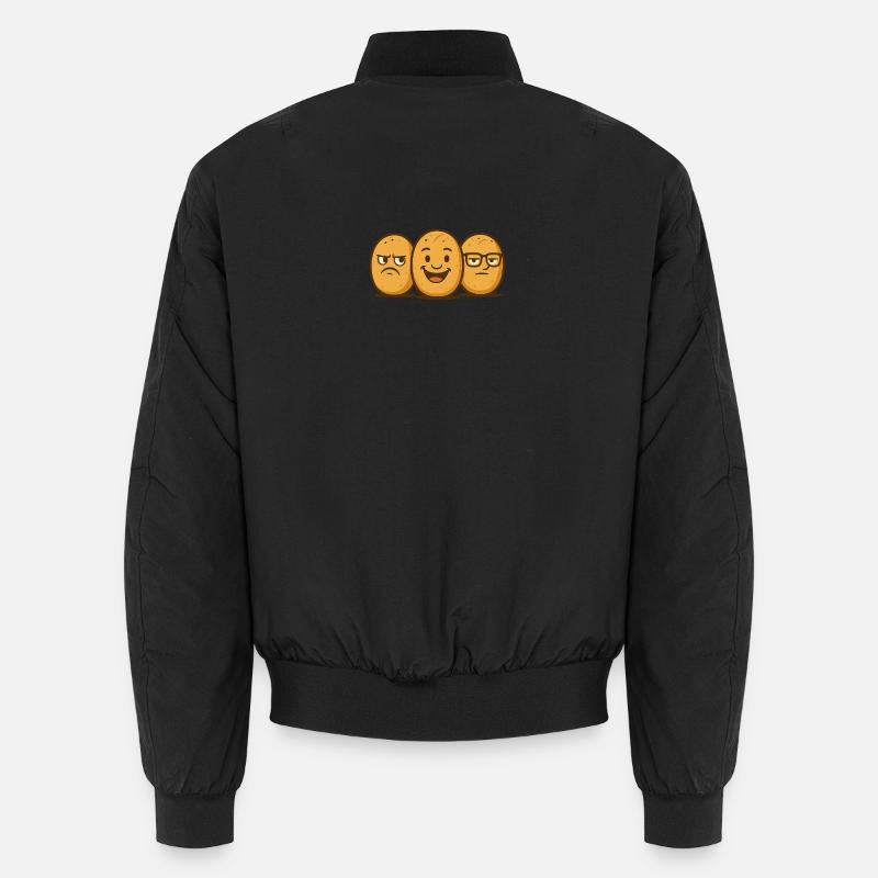 Brötchenbande – Des visages de pain cool dans un style rétro Bomber unisexe