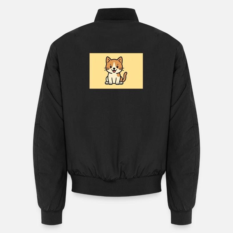 Cat - Unisex Bomber Jacket - black