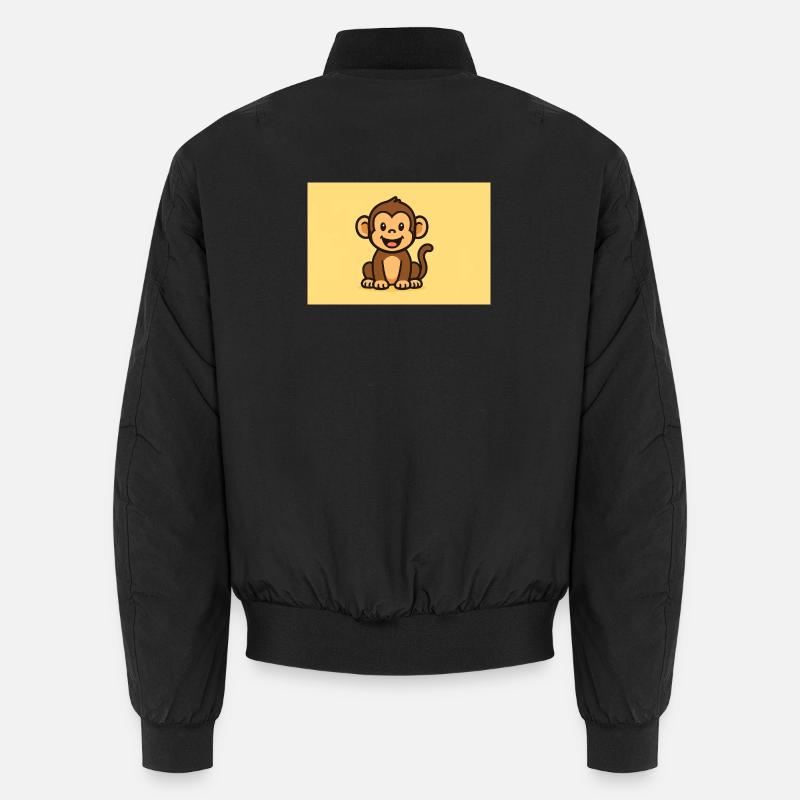 Monkey - Unisex Bomber Jacket - black